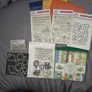 Crafting Stamp and Die Set with Paper Pad - boy themed